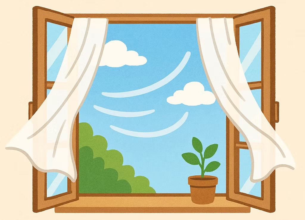 自然の風を上手に取り込む窓の力